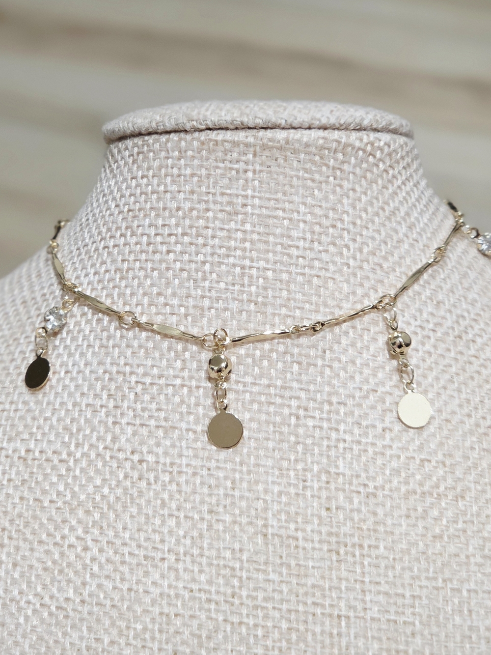 Gold Disc Charm Btacelet/Anklet- Women Jewelry